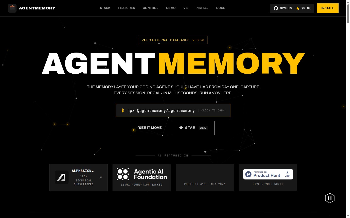 agentmemory — AI Infrastructure