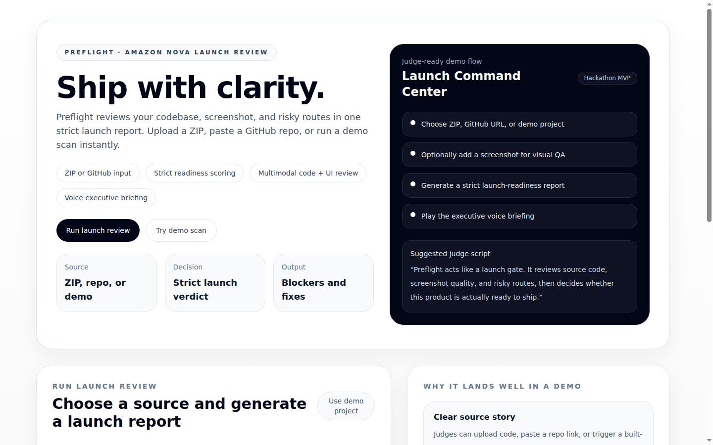 Preflight — AI Agent