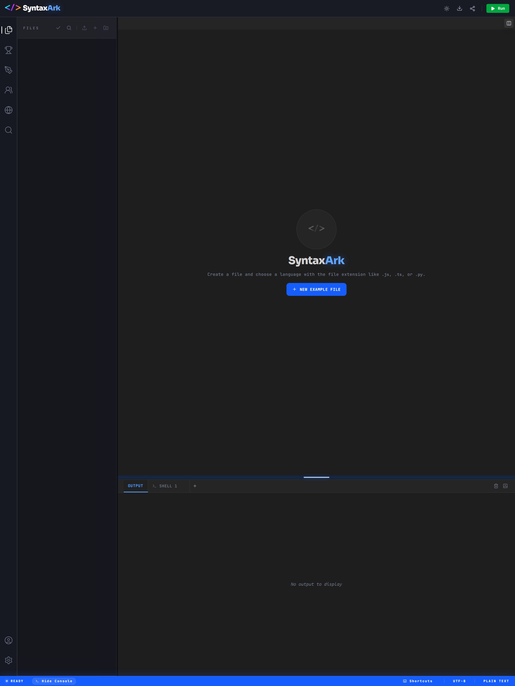 SyntaxArk — Browser IDE